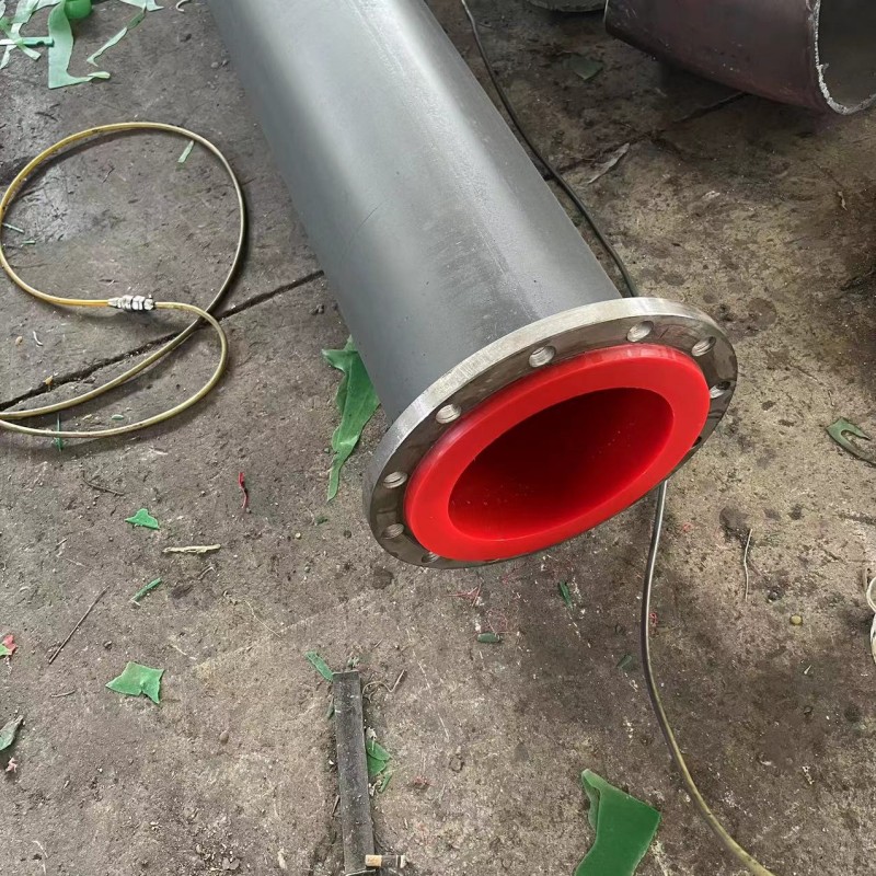 Steel lined polyurethane pipe for wastewater