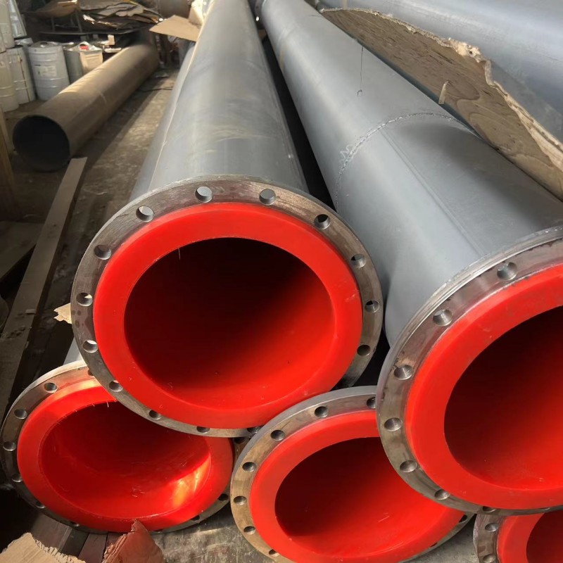 Steel lined polyurethane pipe for oil and gas