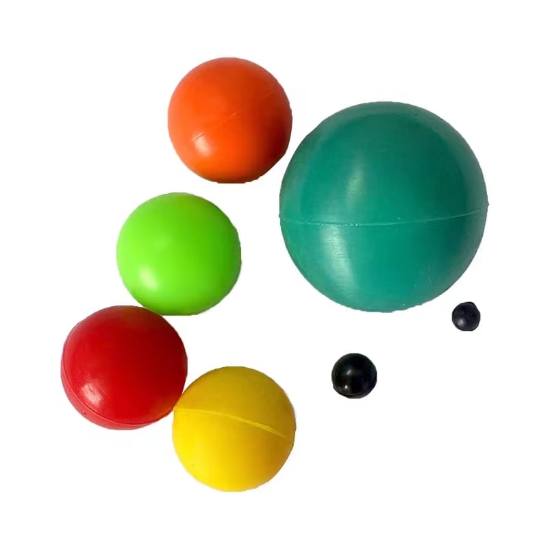Durable silicone balls for machinery vibration control
